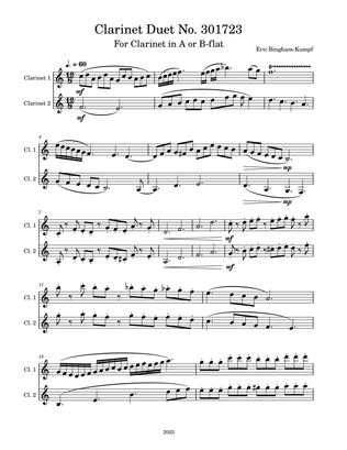 Clarinet Duet No. 301723