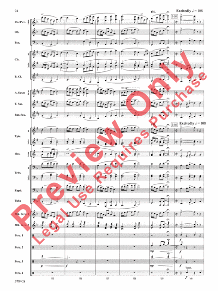 African Dreams African Dreams Concert Band scores gallery preview page 25