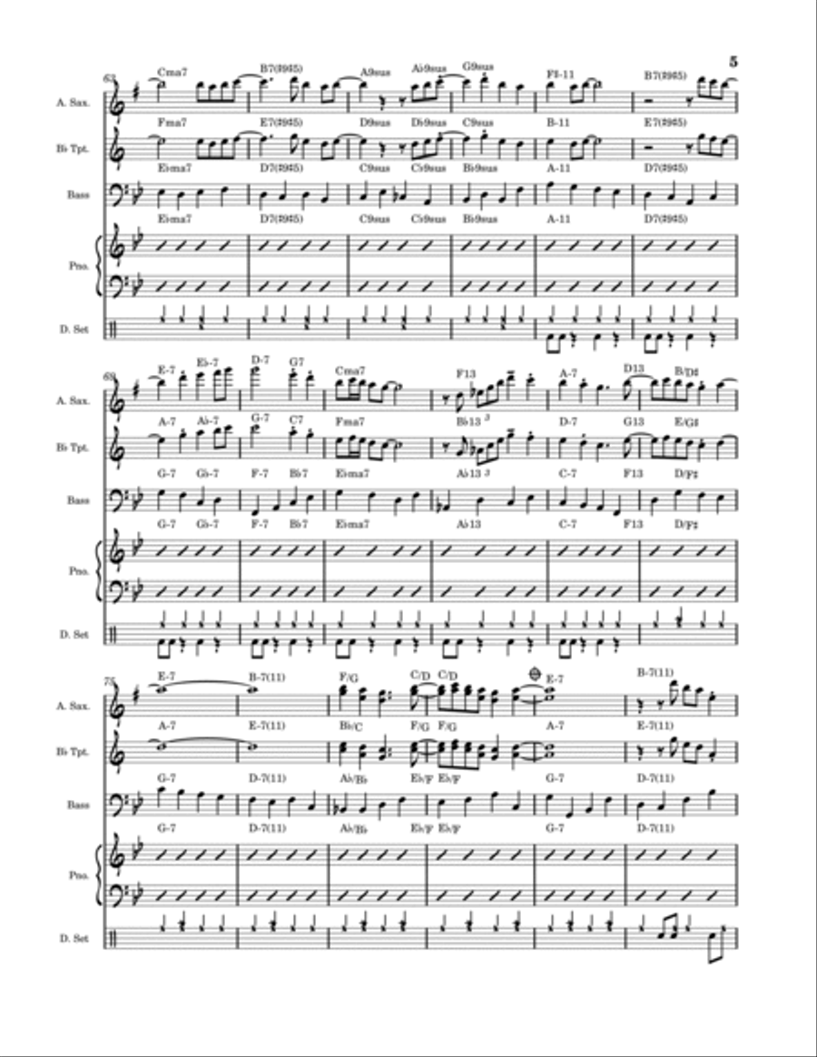 Fuller Love Fuller Love Jazz Ensemble scores gallery preview page 5