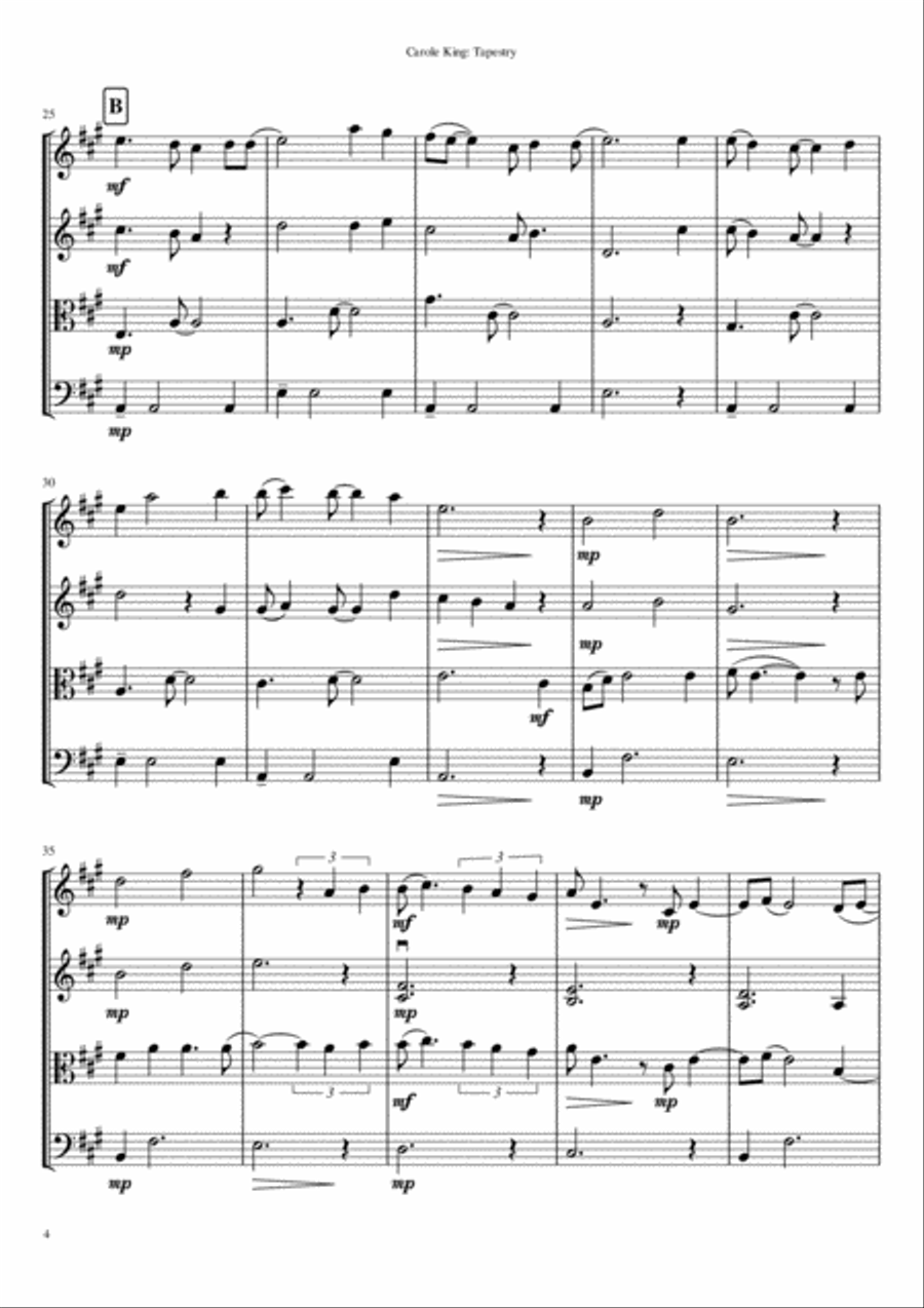 Tapestry String Quartet scores gallery preview page 4