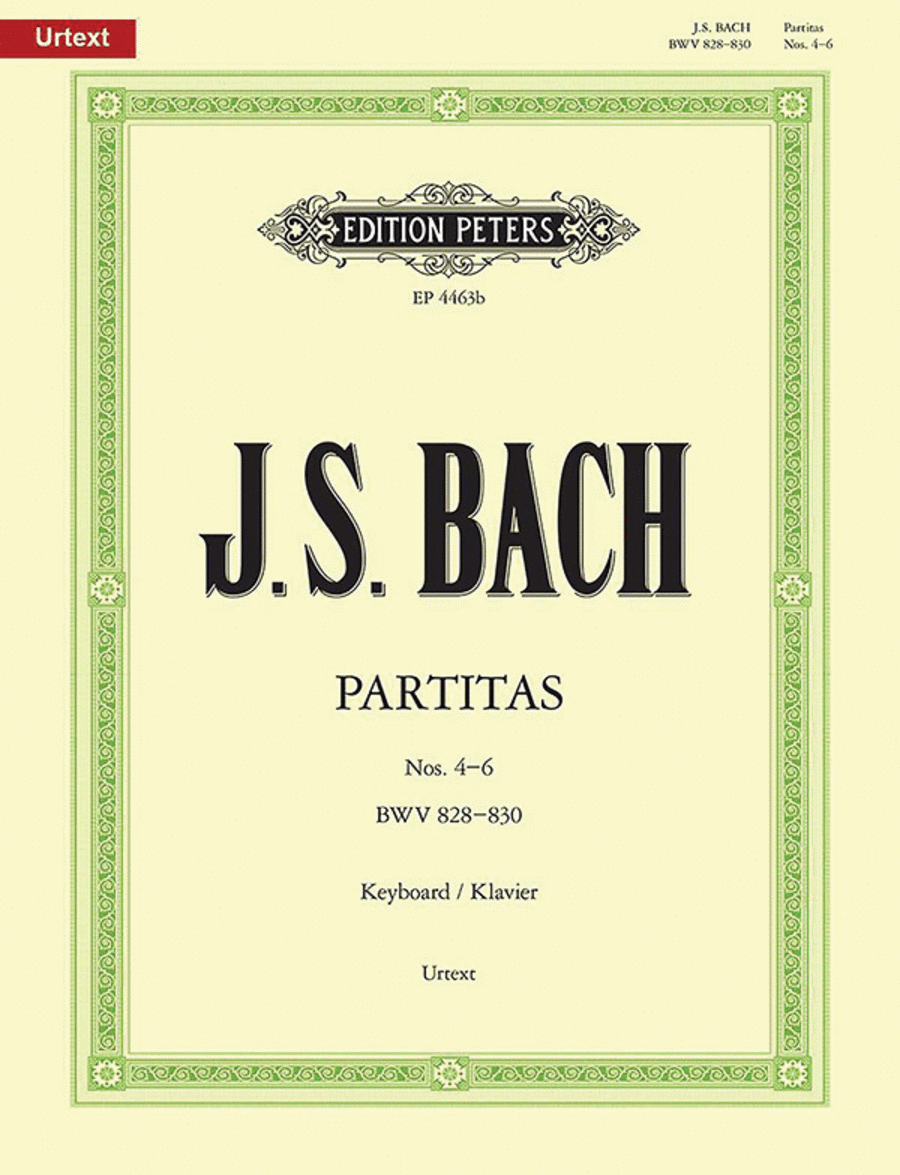 Partitas in 2 volumes Volume 2 (Nos.4-6)