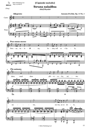 Book cover for Struna naladena, Op. 55 No. 5 (Original key. D minor)
