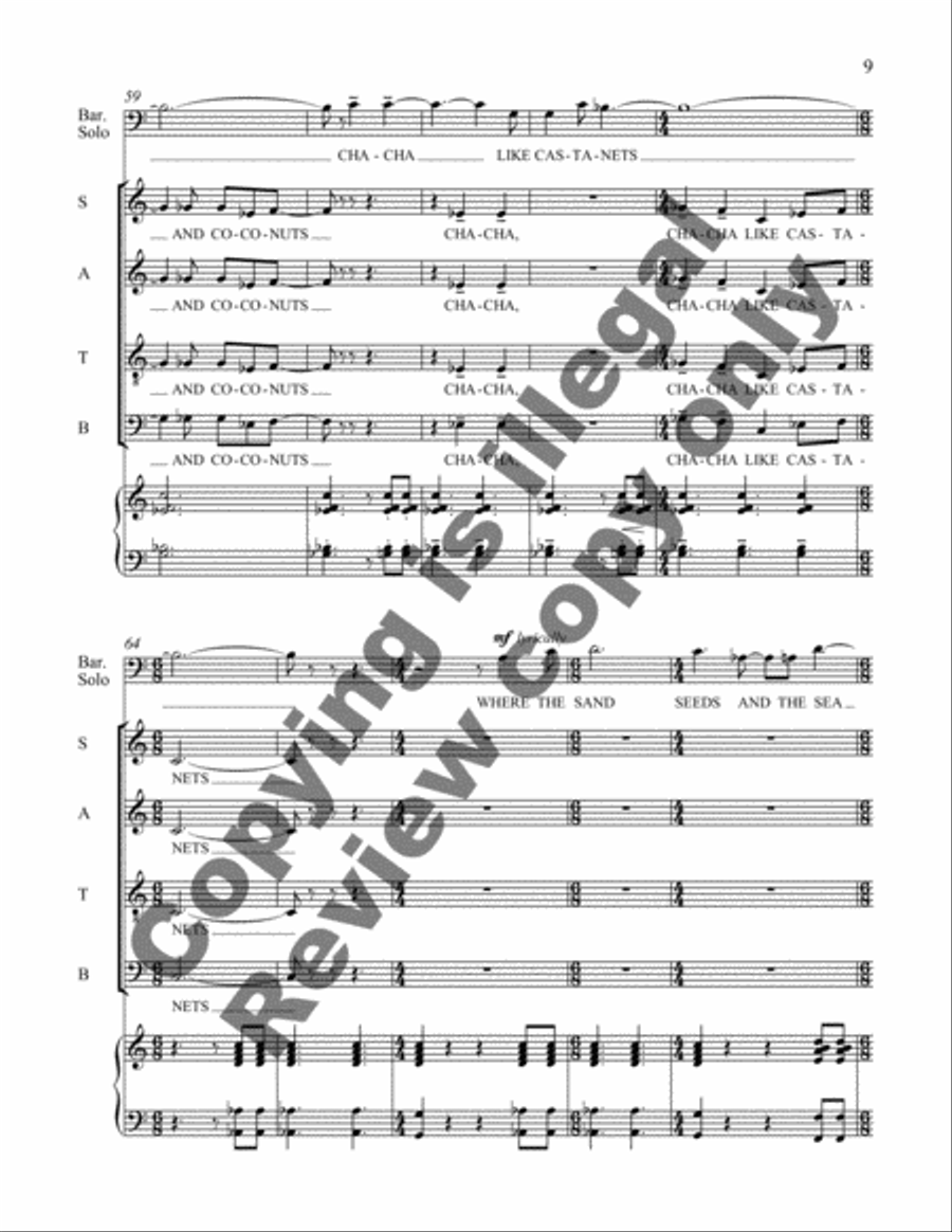 Gospel Cha-Cha Divisi scores gallery preview page 12