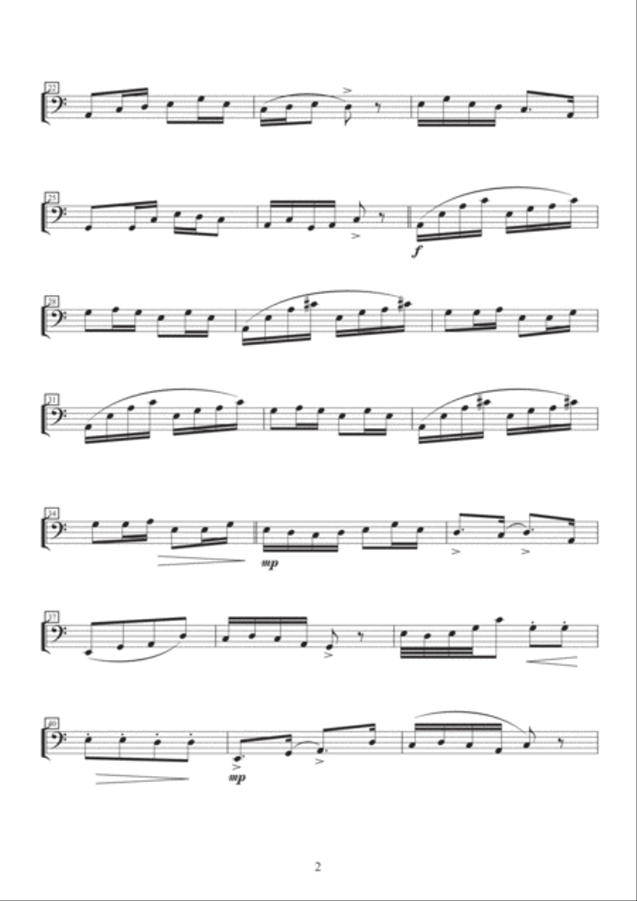 Spring Out (Chinese Folk Song) Tuba scores gallery preview page 3