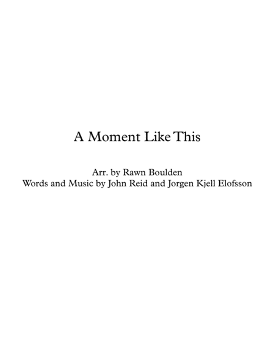A Moment Like This Large Ensemble scores gallery preview page 1