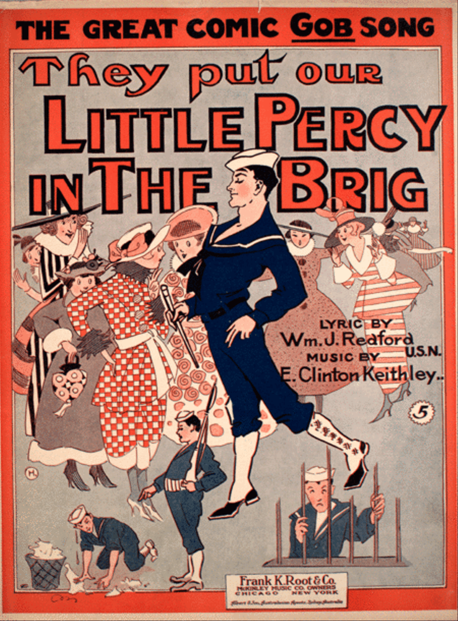 They Put Our Little Percy in the Brig. The Great Comic Gob Song Voice scores gallery preview page 1