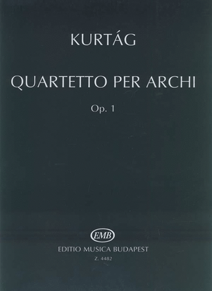 Book cover for Streichquartett Nr. 1 op. 1