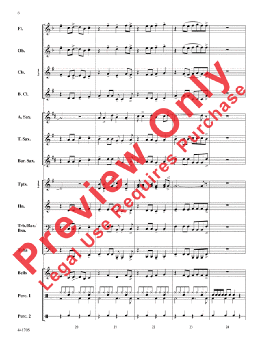 Fiesta Rock Fiesta Rock Concert Band scores gallery preview page 7
