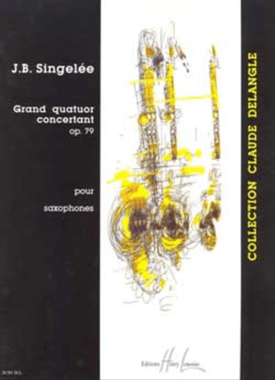 Grand quatuor concertant Op. 79 Saxophone Quartet scores gallery preview page 1