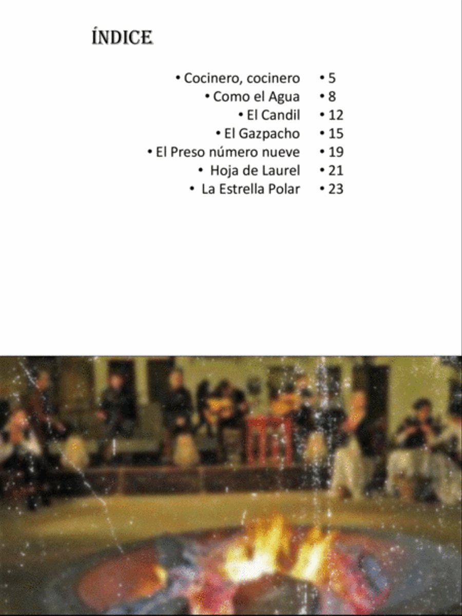 Flamenco entre Fogones. Partituras de Flamenco al piano Piano Solo scores gallery preview page 4