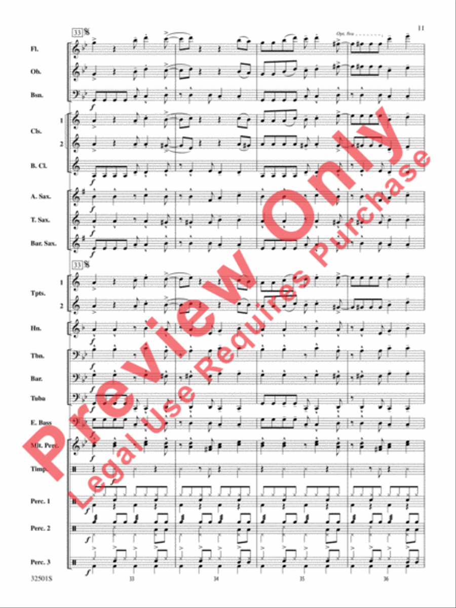 Let's Get Loud Concert Band scores gallery preview page 12