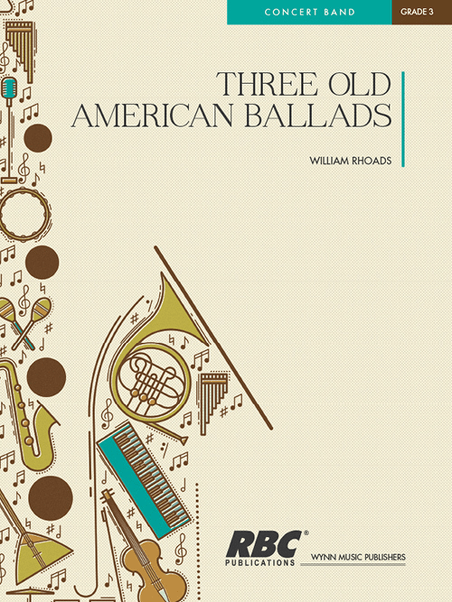 Three Old American Ballads (Score) Concert Band scores gallery preview page 1