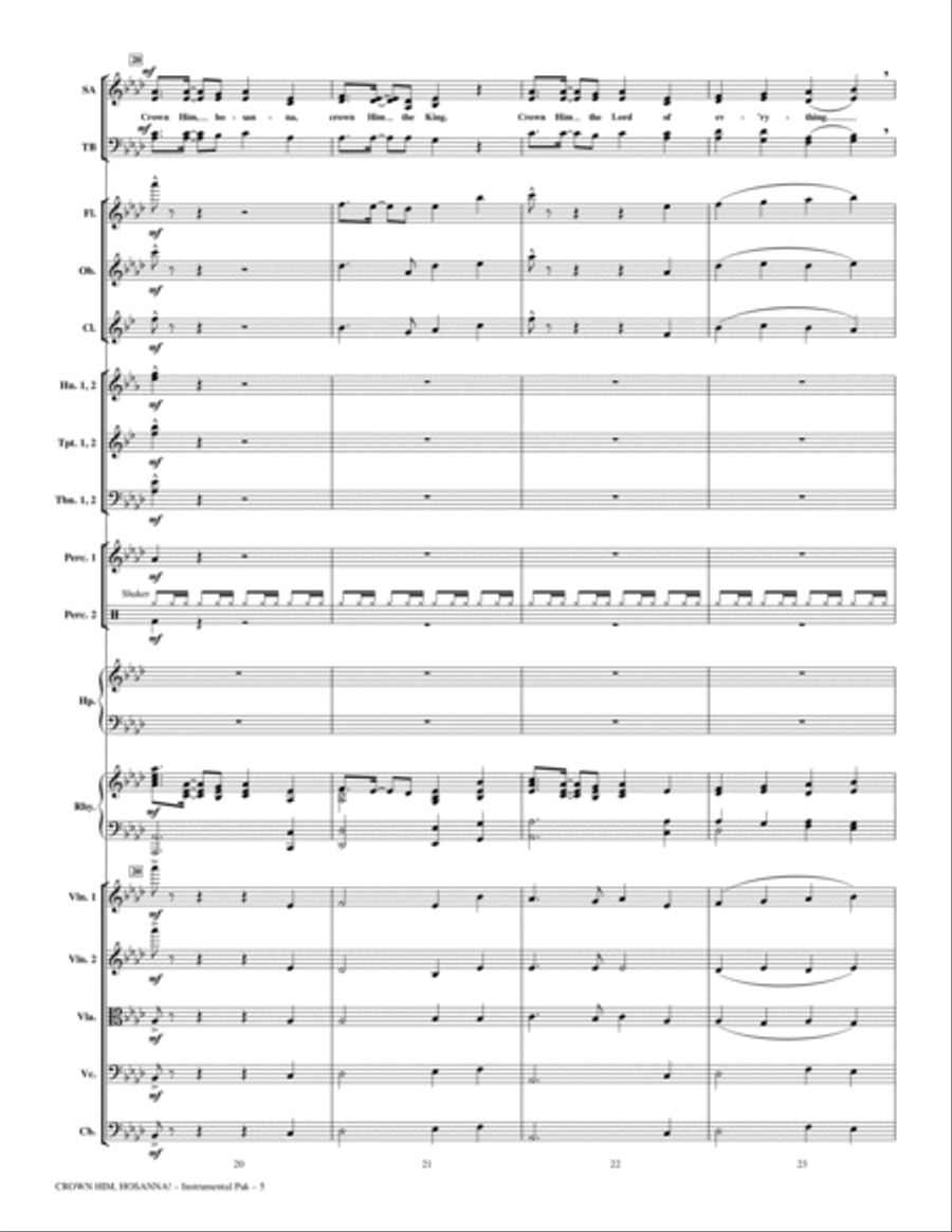 Crown Him Hosanna - Full Score Choir scores gallery preview page 5