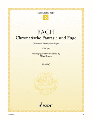 Book cover for Chromatic fantasy and fugue, BWV 903