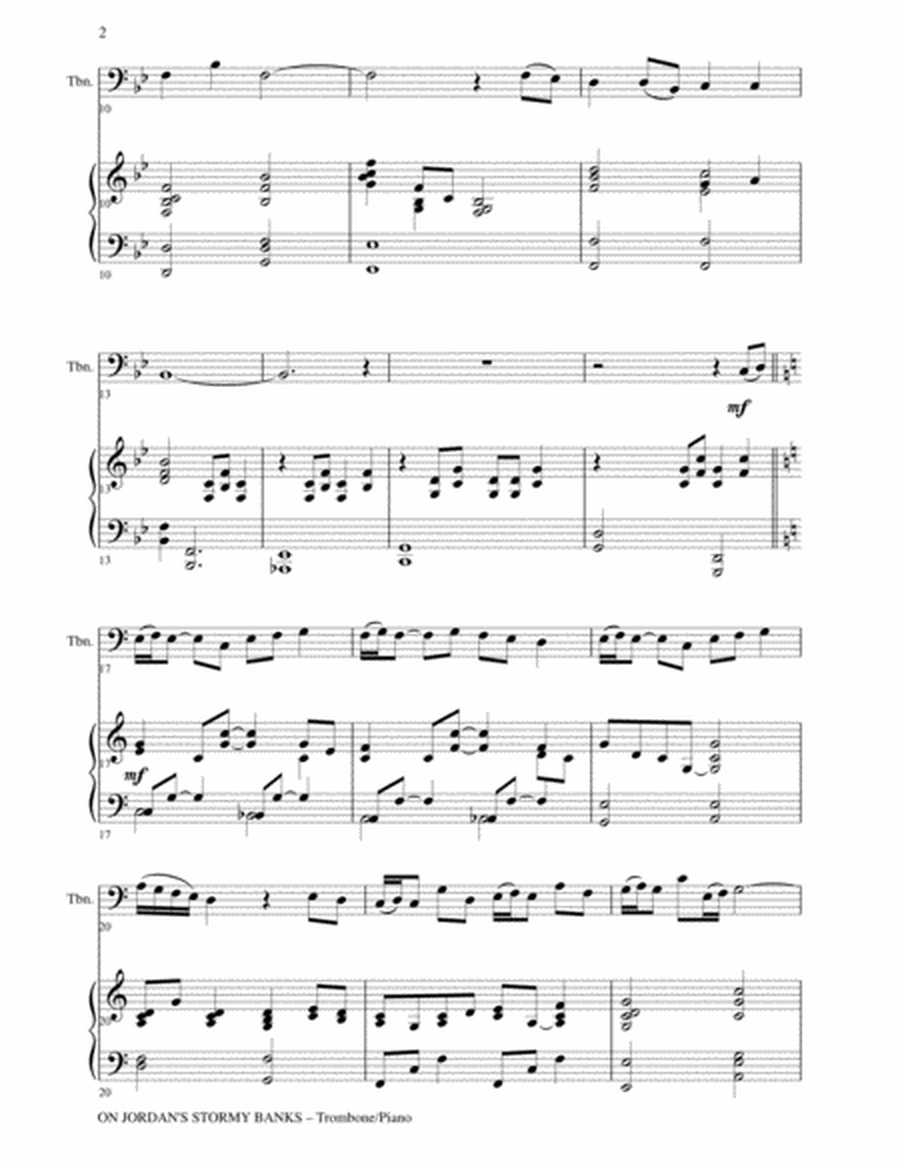 GOSPEL HYMNS Set 1 & 2 (Duets - Trombone and Piano with Parts) image number null