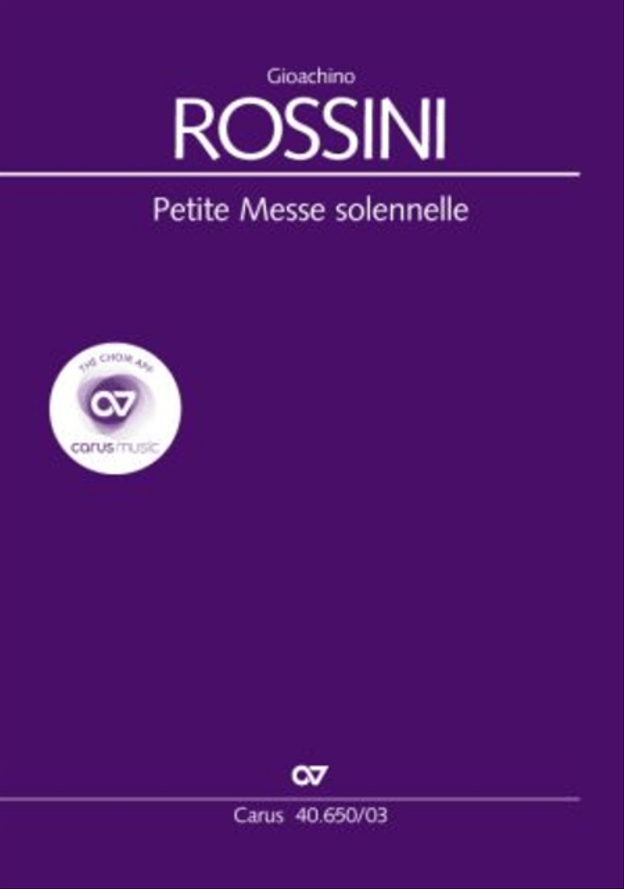Petite Messe solennelle 4-Part scores gallery preview page 1