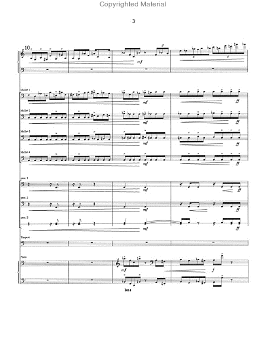Song of Middle Earth Percussion Ensemble scores gallery preview page 4