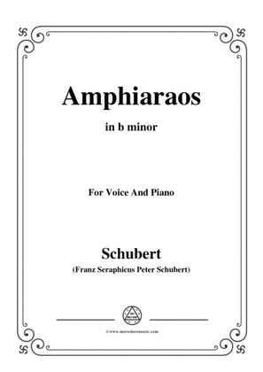 Schubert-Amphiaraos,in b minor,D.166,for Voice&Piano
