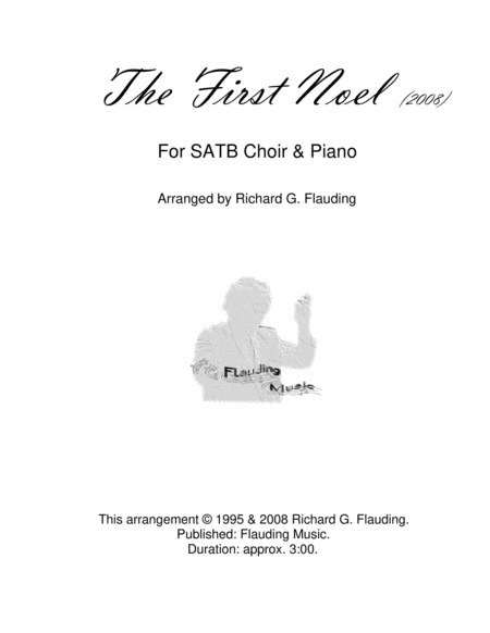 The First Noel (Choir & Piano) image number null