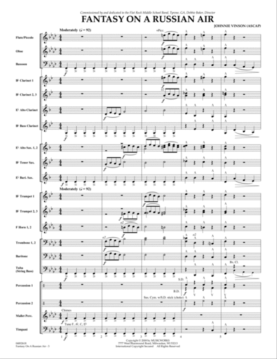 Fantasy on a Russian Air - Full Score Score scores gallery preview page 3
