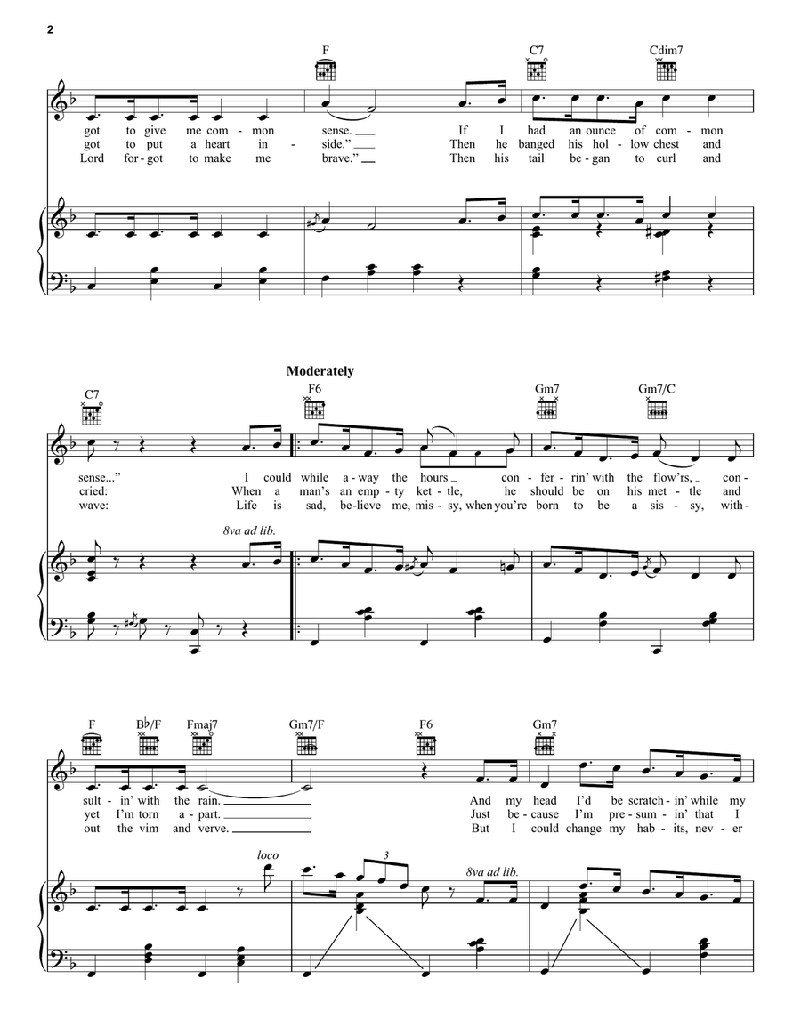If I Only Had A Brain Guitar scores gallery preview page 2