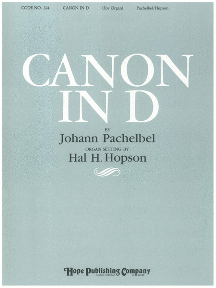 Canon in D Organ Solo scores gallery preview page 1