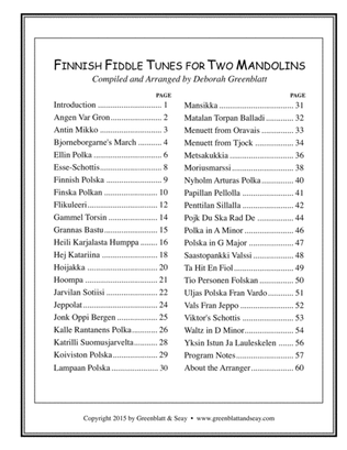 Finnish Fiddle Tunes for Two Mandolins