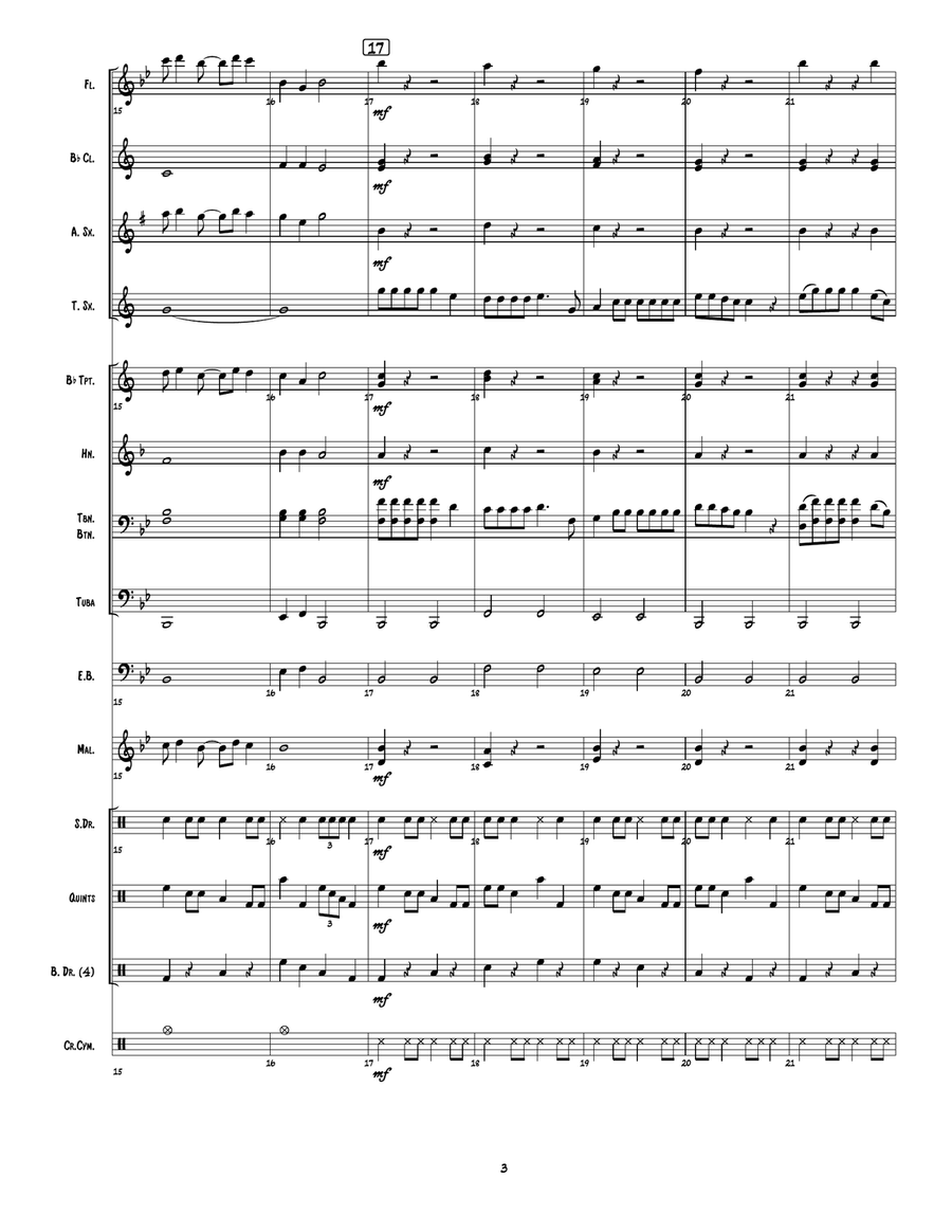 Song Of The South Marching Band scores gallery preview page 4