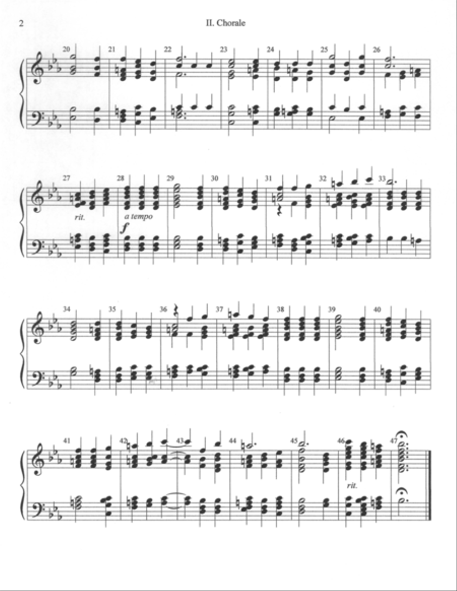 Easter Fanfare, Chorale and Carillon Handbell Choir scores gallery preview page 4