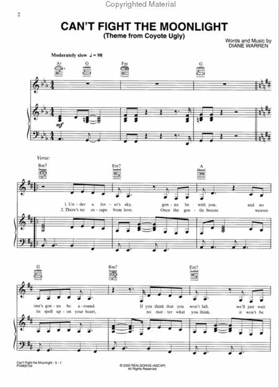 <br>Sheet music extract