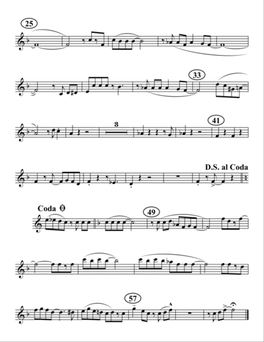 Beale Street Blues Saxophone Quartet scores gallery preview page 5