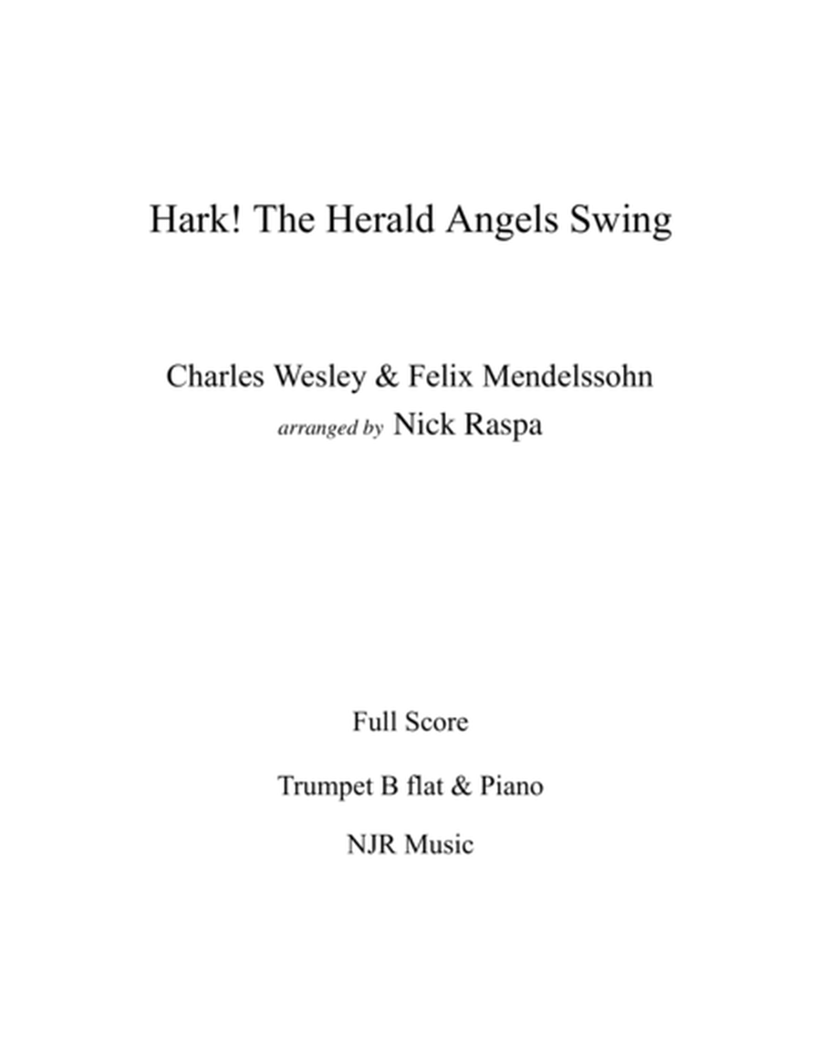 Hark! The Herald Angels Swing (B Flat Trumpet & Piano) Full Set image number null