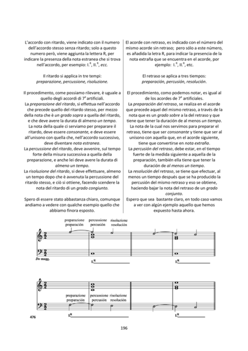 Harmony and Composition (Italian / Spanish) - Chapters 18 to 20 of 25