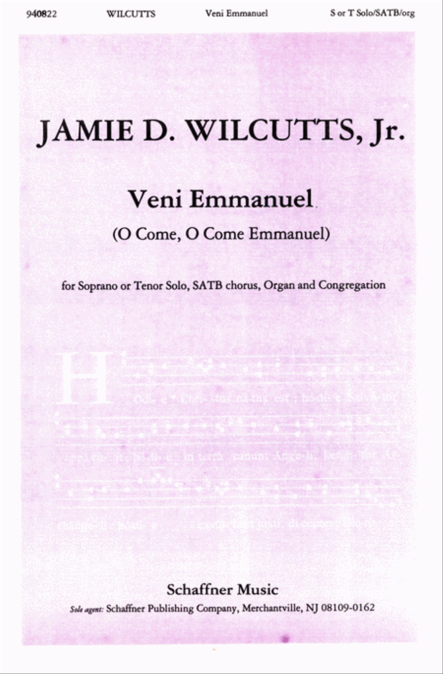 Veni Emmanuel 4-Part scores gallery preview page 1