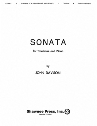 Book cover for Sonata for Trombone