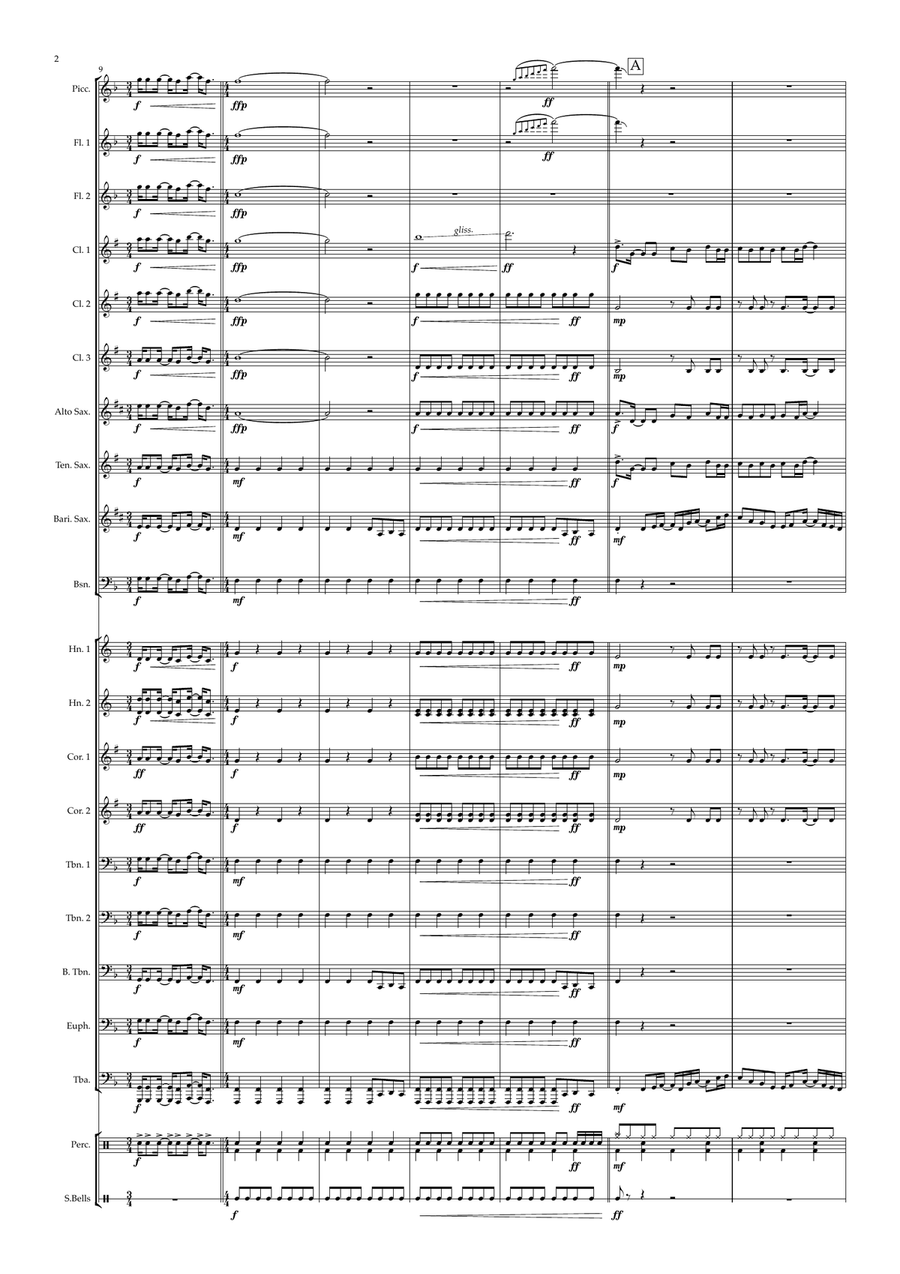 Christmas Wrapping Concert Band scores gallery preview page 2