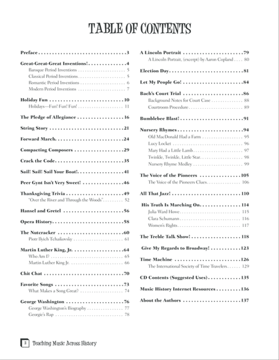 Teaching Music Across History CD scores gallery preview page 2