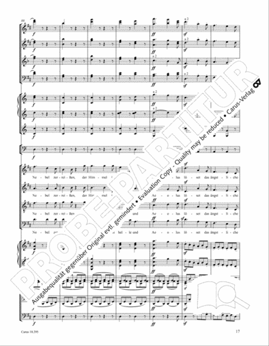 Calm Sea and Prosperous Voyage 4-Part scores gallery preview page 18