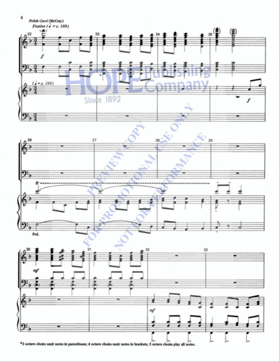 Hymns of Christmas Organ scores gallery preview page 5