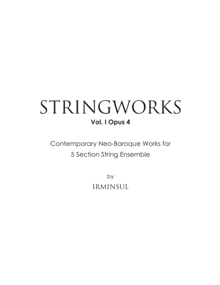 StringWorks - Original NeoBaroque Music for 5 Section Strings image number null