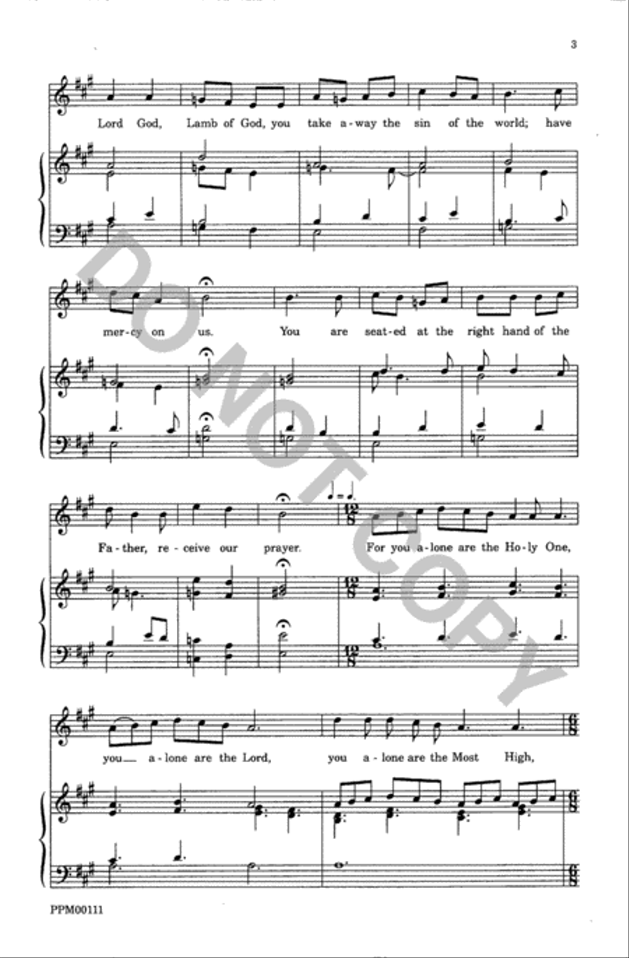 Communion Service Communion Service Unison Choir scores gallery preview page 4