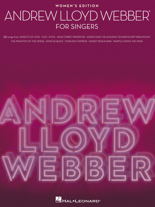 Book cover for Andrew Lloyd Webber for Singers
