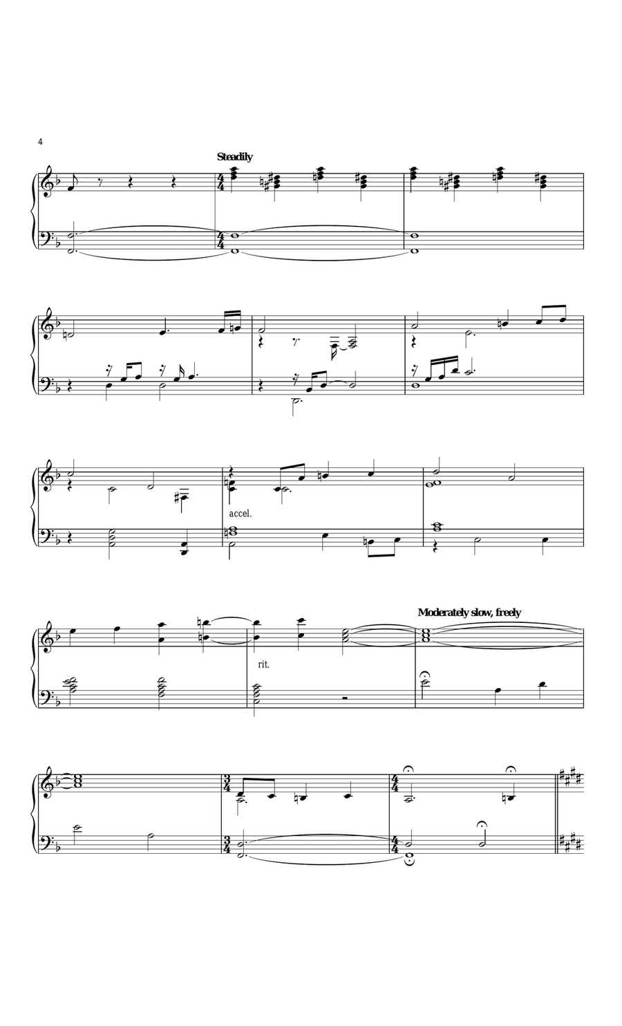 Farewell And The Trip Piano Solo scores gallery preview page 4