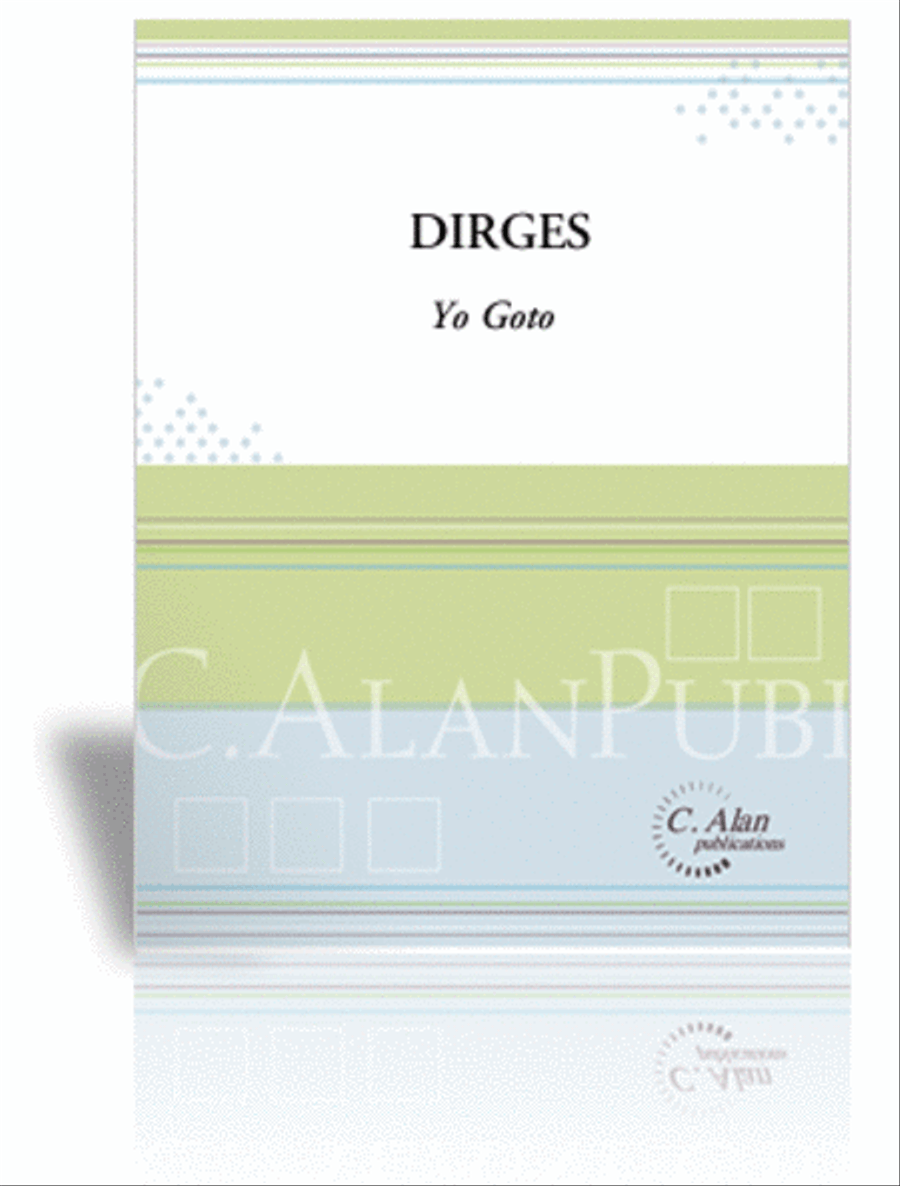 Dirges Percussion Ensemble scores gallery preview page 1