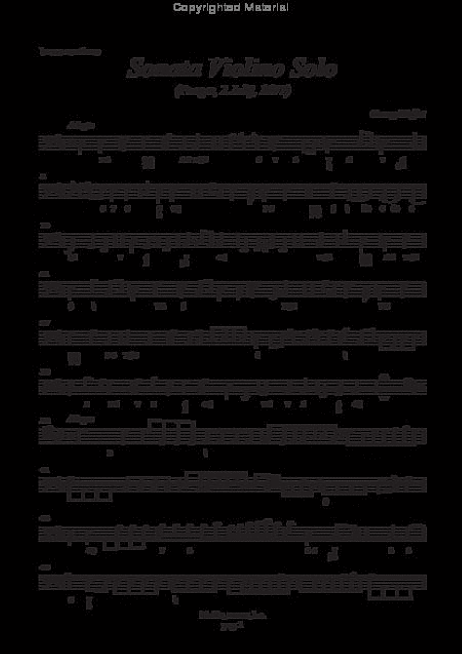 Sonata (Ms, Praha, 1677) Violin scores gallery preview page 4