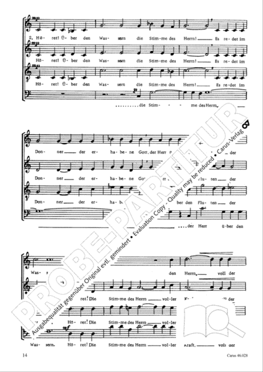Deutsches Proprium vom Fest Christ-Konig 4-Part scores gallery preview page 15