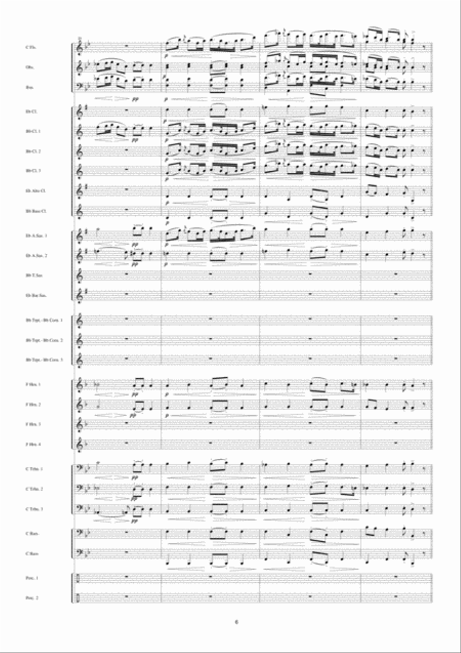 Funeral March Funeral March Fanfare Band scores gallery preview page 7