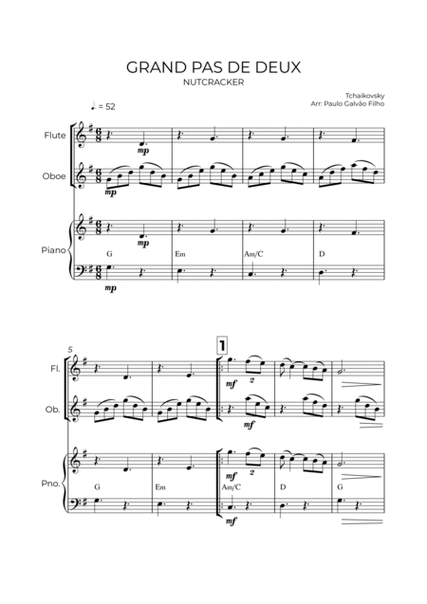 GRAND PAS DE DEUX - NUTCRACKER - WIND PIANO TRIO (FLUTE, OBOE & PIANO) image number null