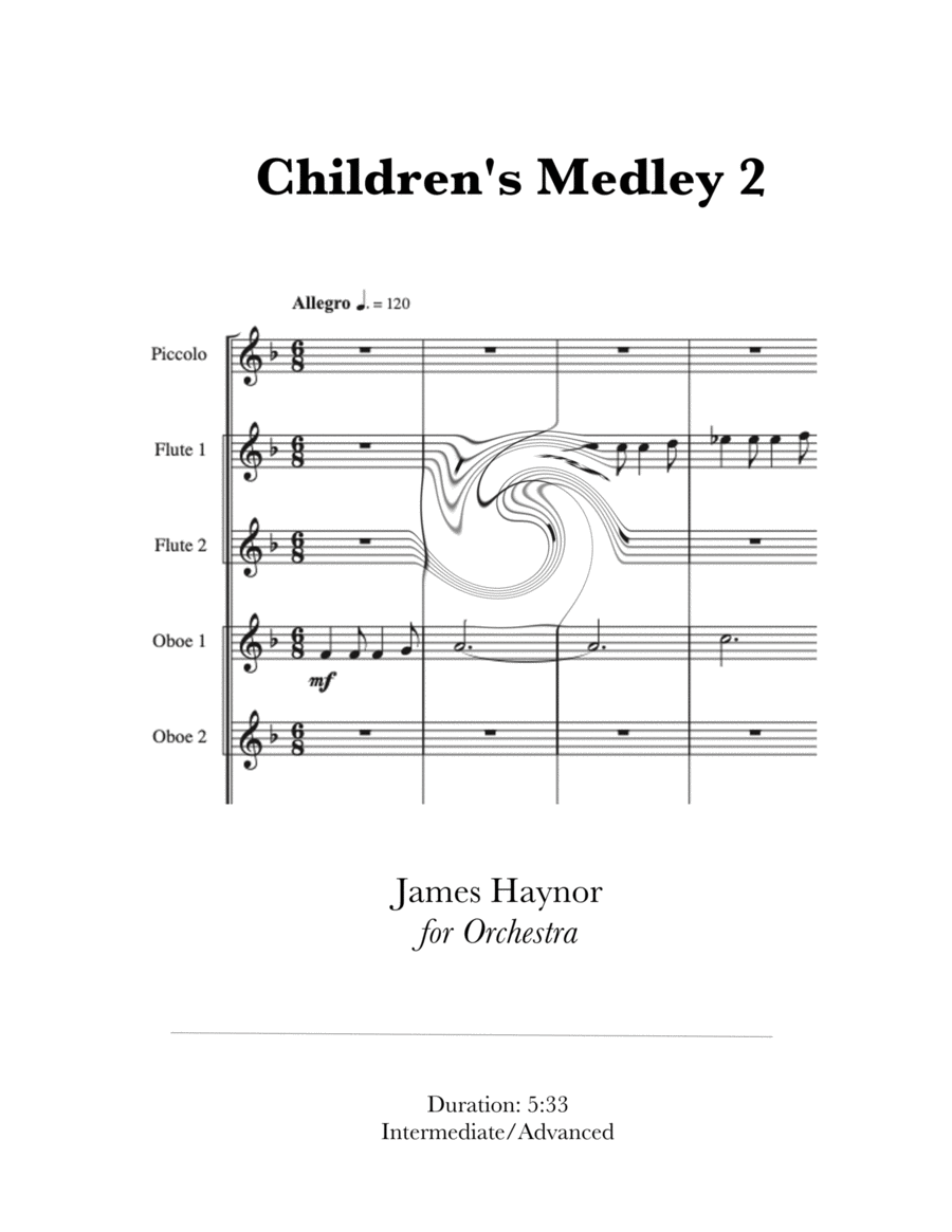 Children's Medley 2 for Orchestra image number null