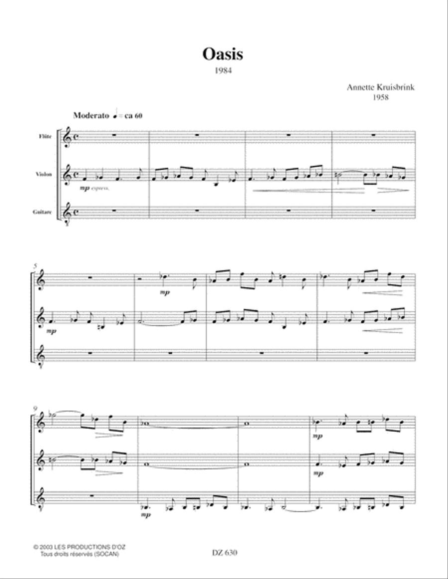 Oasis Flute scores gallery preview page 3